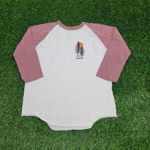 Vintage 80s Colorado Raglan Shirt Womens Large 21x24 Cropped